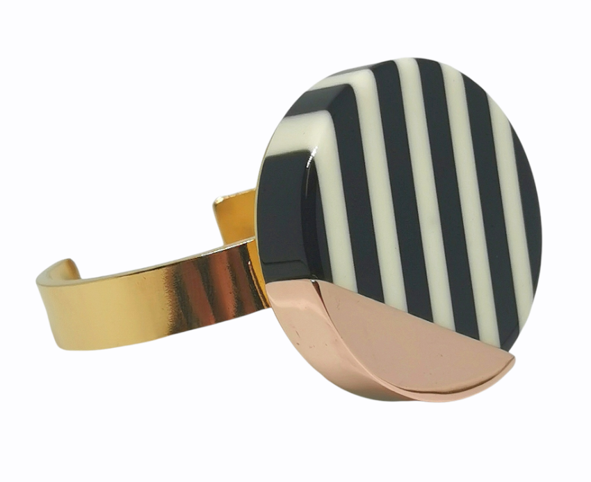 Wouter  Hendrix Rose Gold Tone Disc Bracelet Yellow metal