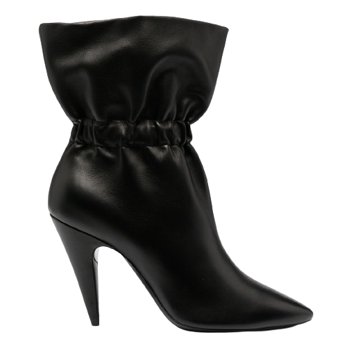 Saint Laurent Black Etienne Ankle Boots Size 38 leather