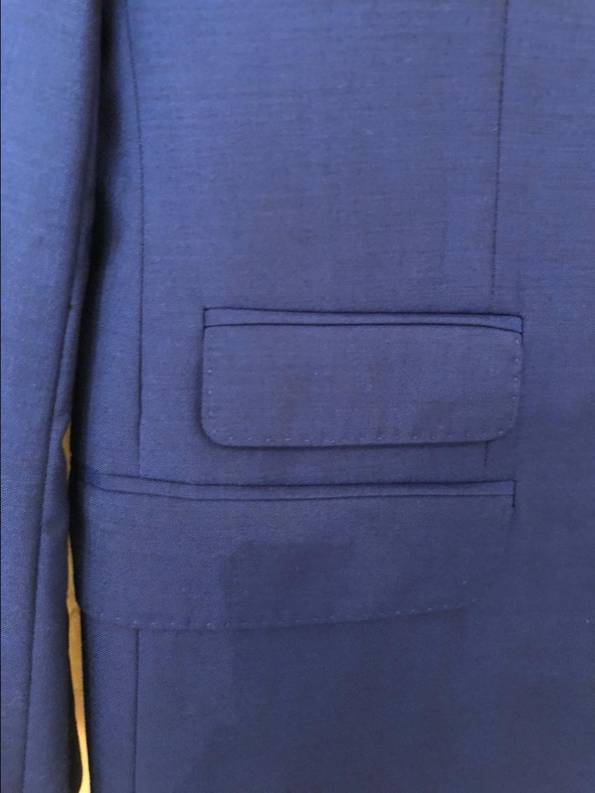 Tommy Hilfiger Blue Mens Single Breasted Suit wool