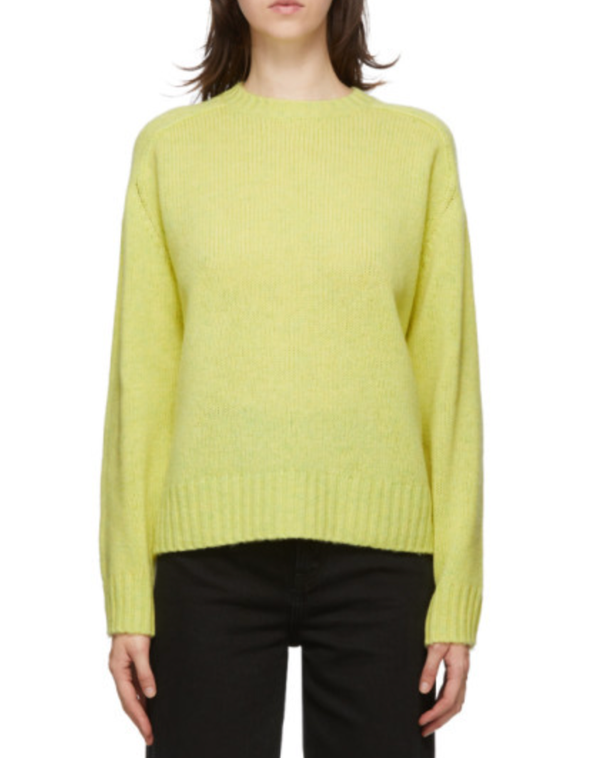 Acne Lime Green Wool Jumper Size S