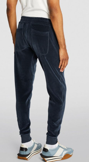 Men's Tom Ford Navy Velour Sweatpants Size XXL Navy Blue cotton/polyamide/elastane