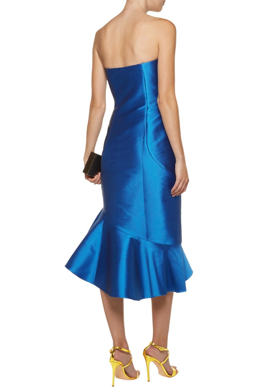 Sachin  Babi Blue Strapless Dress Size S polyester