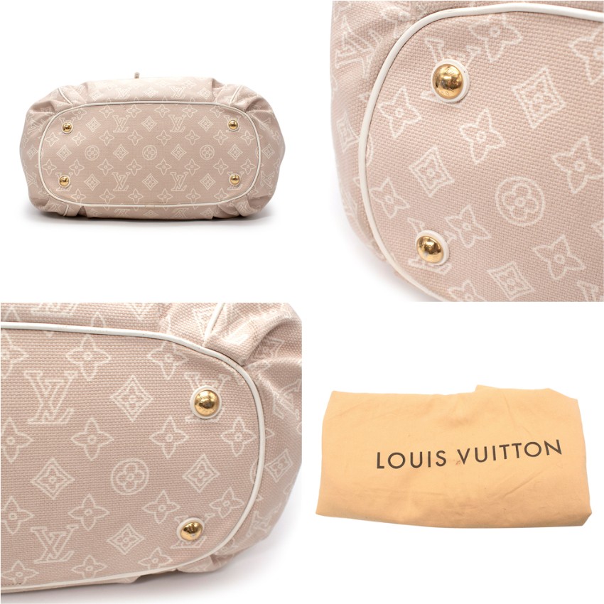 Preowned Louis Vuitton Sable Canvas Cabas Ipanema GM Shoulder Bag Beige/Nude leather