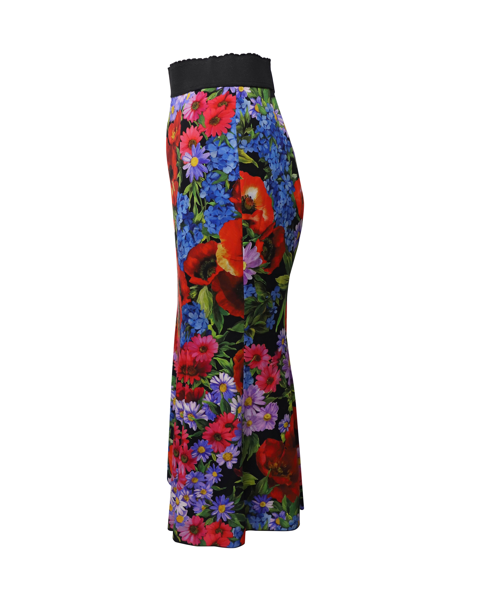 Preowned Dolce  Gabbana Floral Silk Midi Skirt Size XS floral print