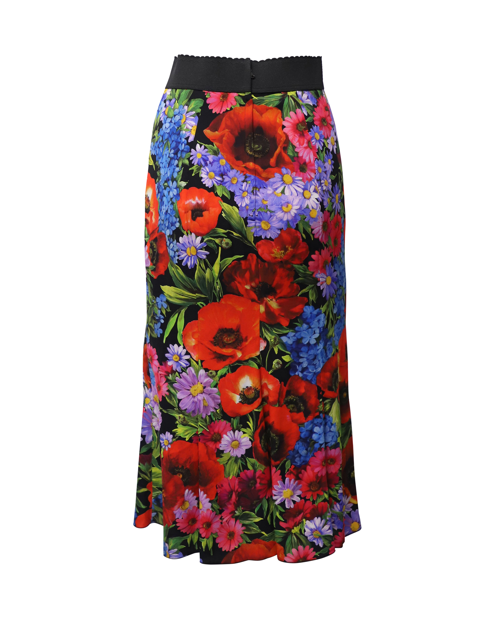 Preowned Dolce  Gabbana Floral Silk Midi Skirt Size XS floral print