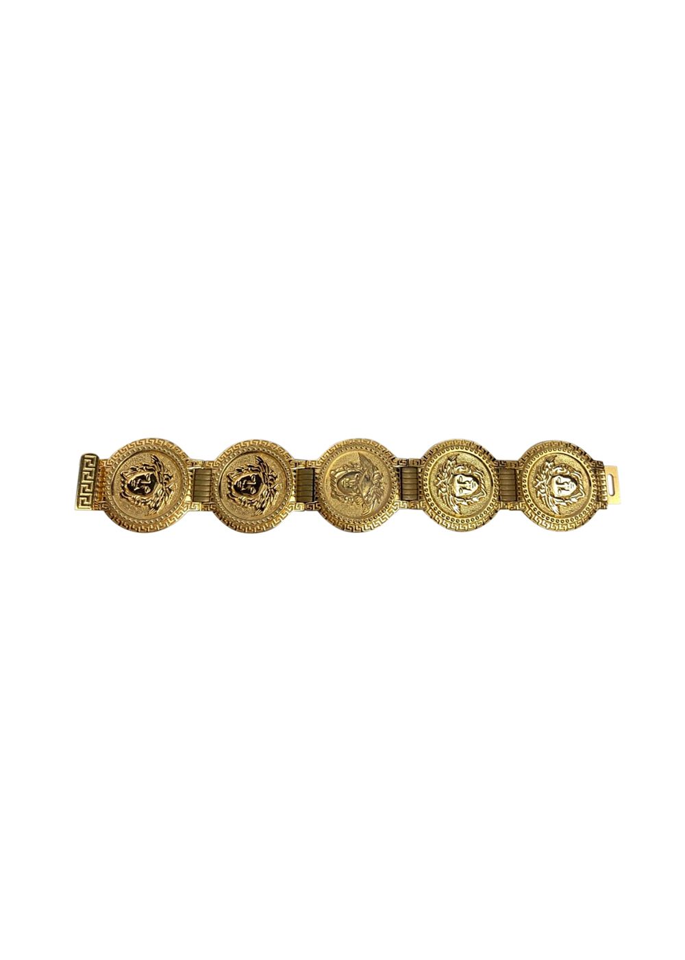 Versace Vintage Gold Plated Medusa Head Coin Watch