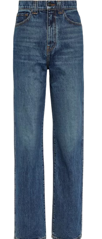 Khaite Albi Straight Jeans Size XXS Blue cotton