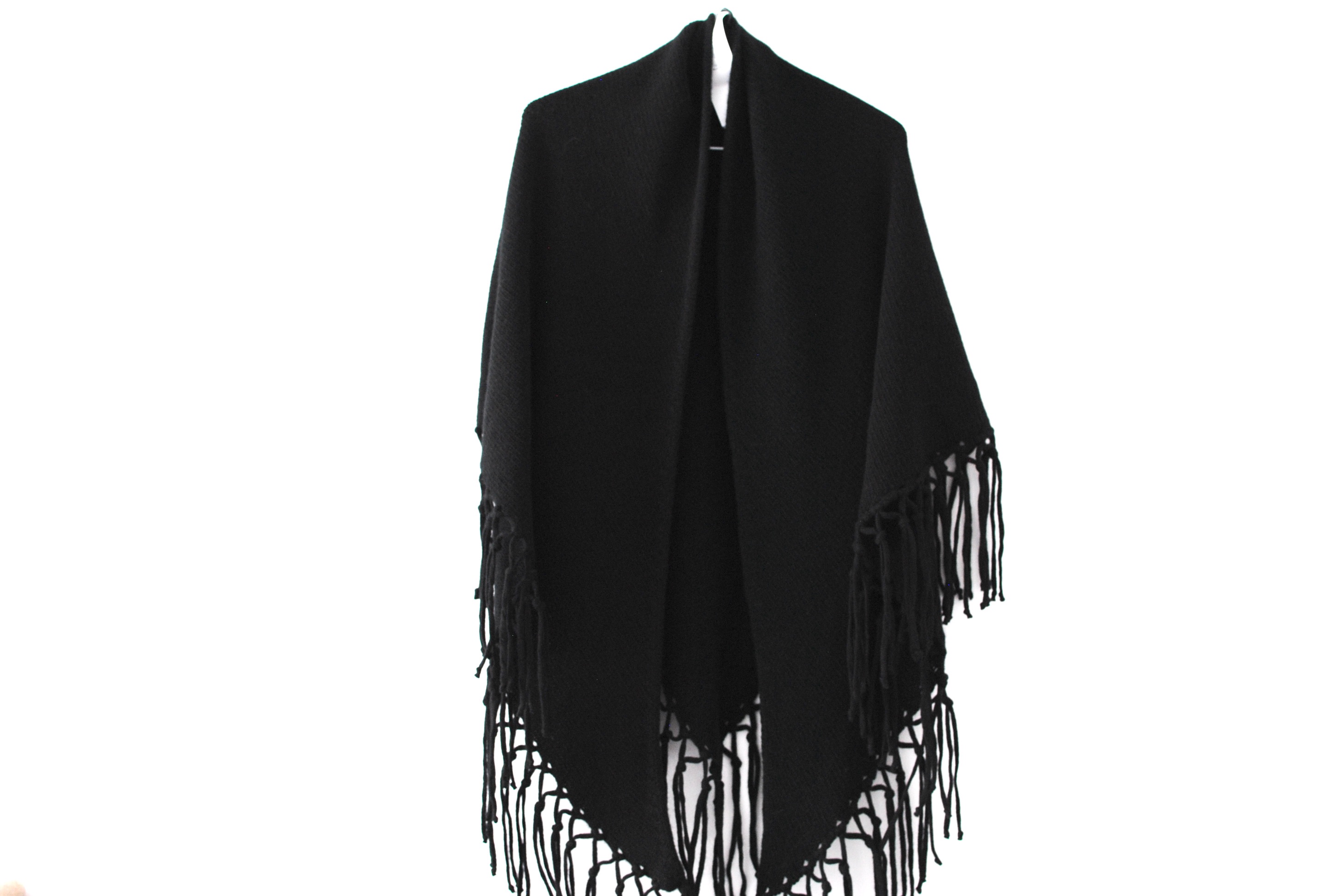 MaxMara Black Wool Scarf/Shawl  180 x 94