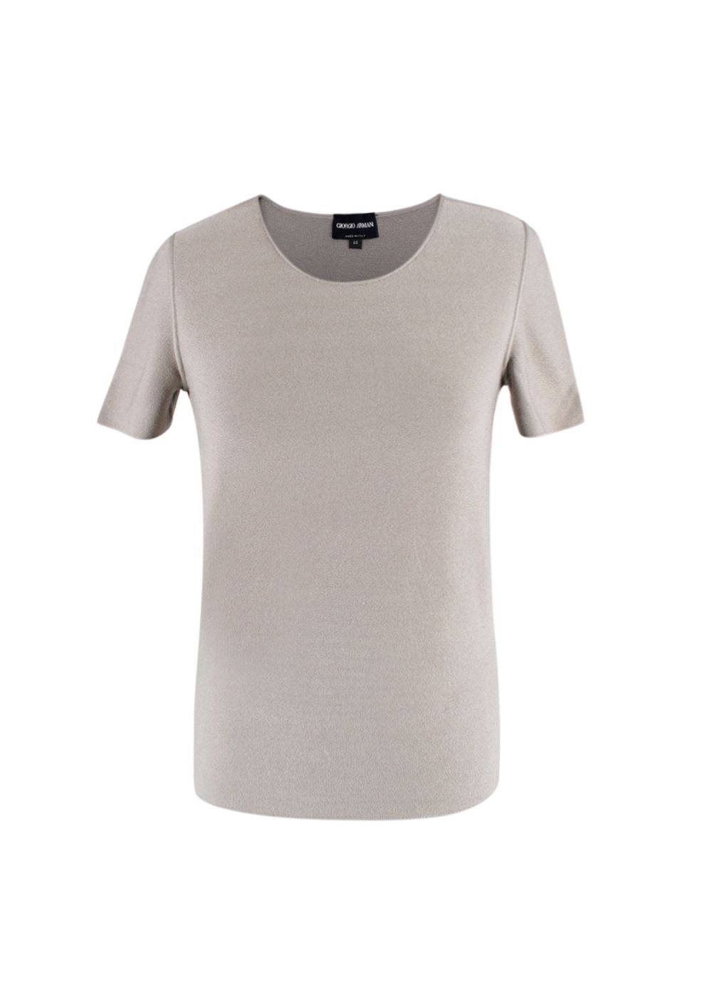 Giorgio Armani Stone Grey Top Size M viscose