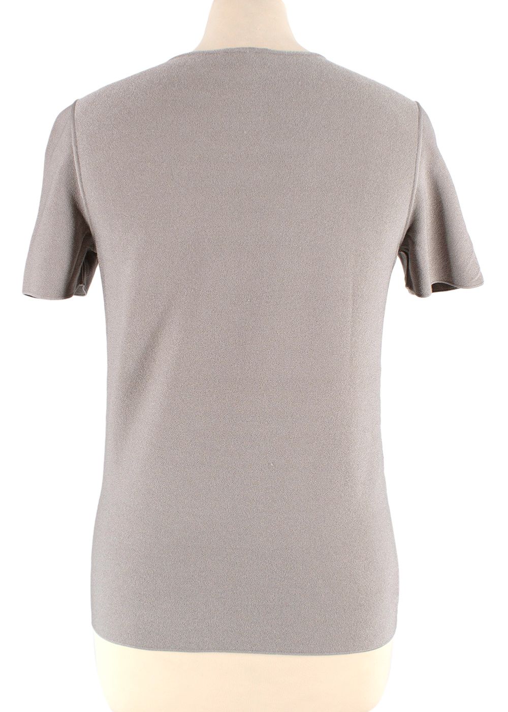 Giorgio Armani Stone Grey Top Size M viscose