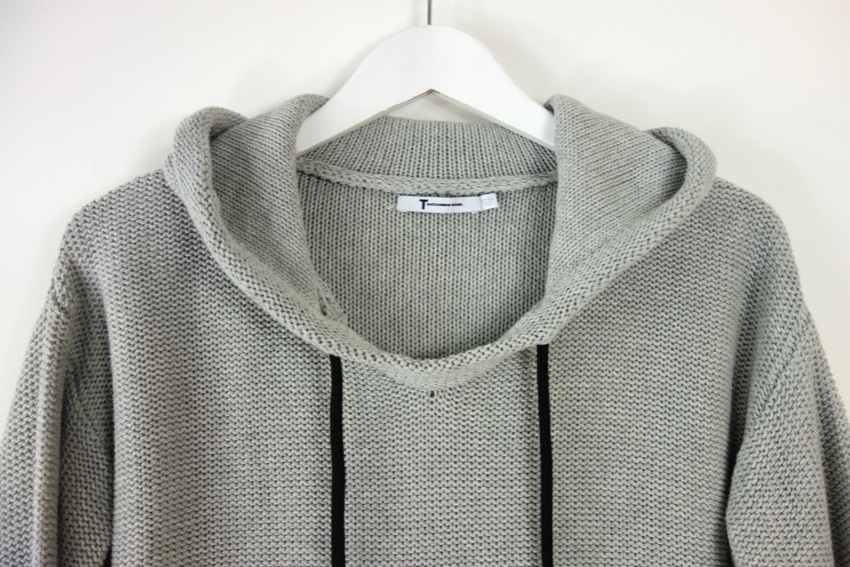 Preowned T by Alexander Wang Grey Knit Jumper Size S cotton