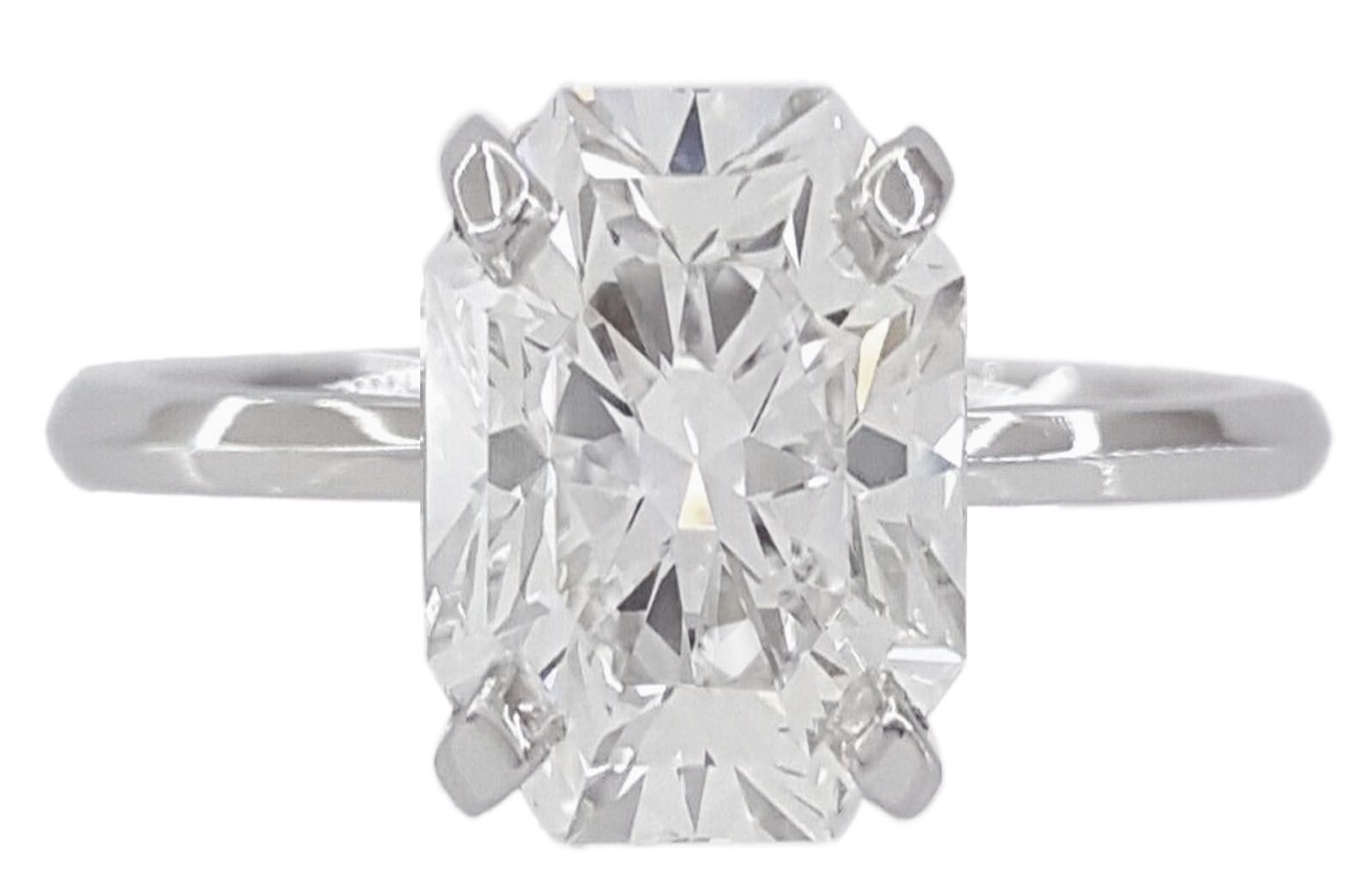 Verde 2ct IGI Certified Lab-grown Radiant Cut Diamond Ring White Gold k white gold/lab-grown diamond