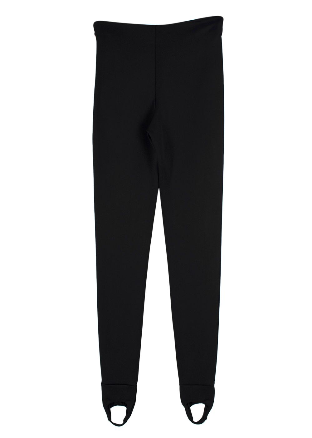 Prada Black Stretch Stirrup Leggings Size XS viscose