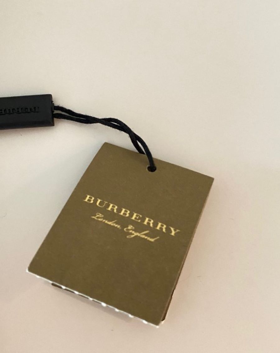 Men's Burberry Black Cashmere Fleece Embroidered Scarf