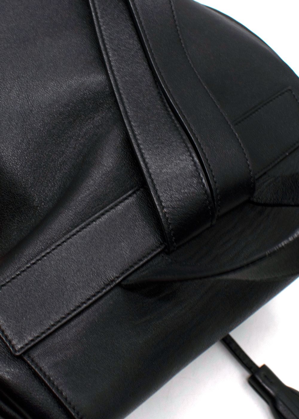 Saint Laurent Black Festival Fringe  Leather Backpack