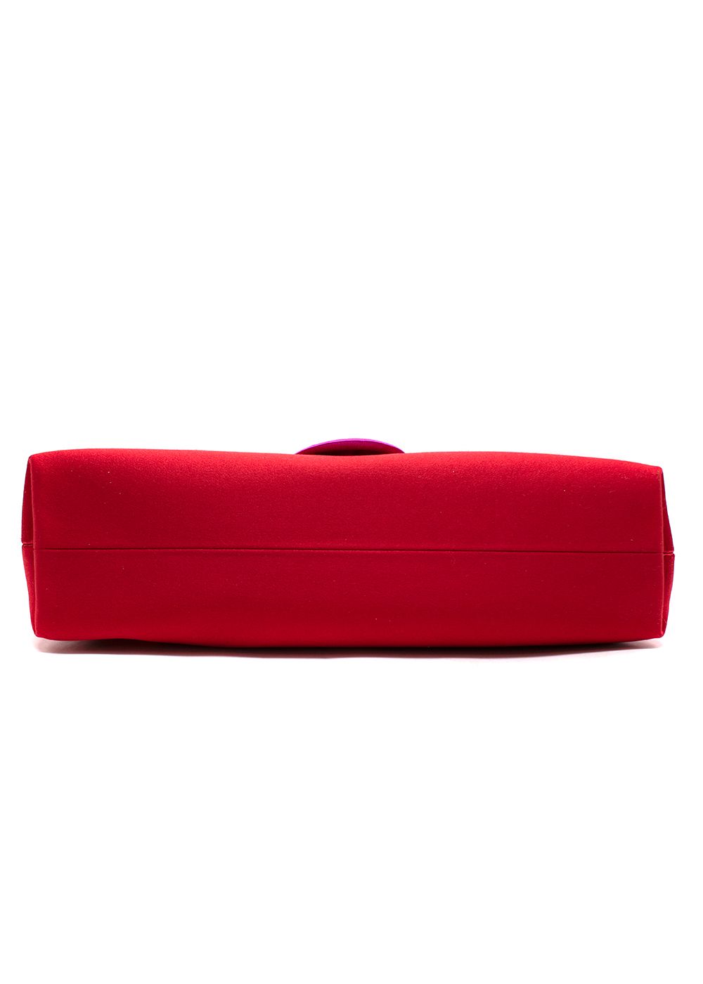 Serena Uziyel Red and Pink Silk Clutch silk/satin