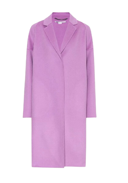 Preowned Stella McCartney Purple Wool Overcoat Size L Lilac