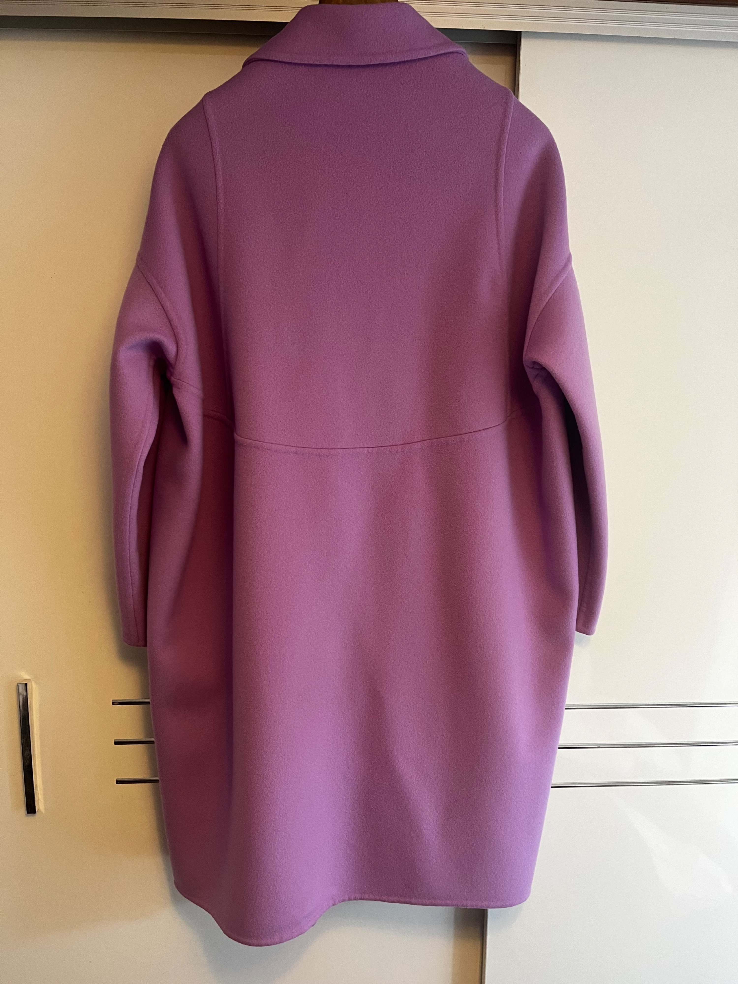 Preowned Stella McCartney Purple Wool Overcoat Size L Lilac