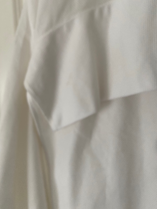 Preowned Lena Lumelsky White Cotton Demi Shirt Dress Size M