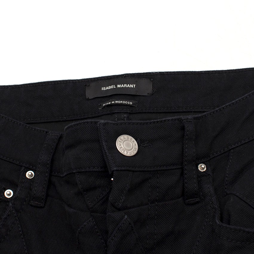 Isabel Marant Black Denim Jeans Size XXS cotton