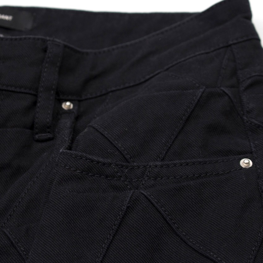 Isabel Marant Black Denim Jeans Size XXS cotton