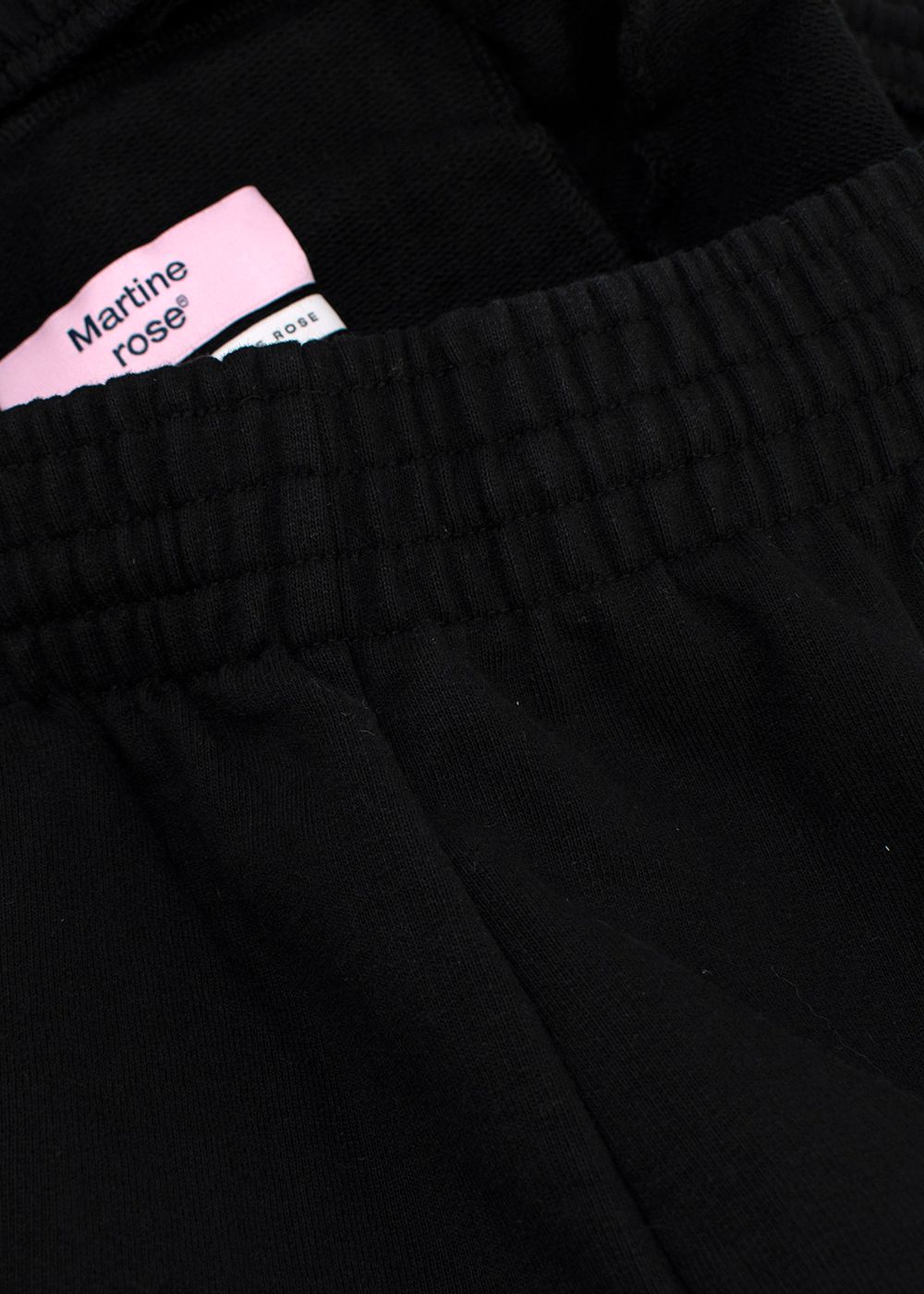 Men's Martine Rose Black Cotton Joggers Size XL