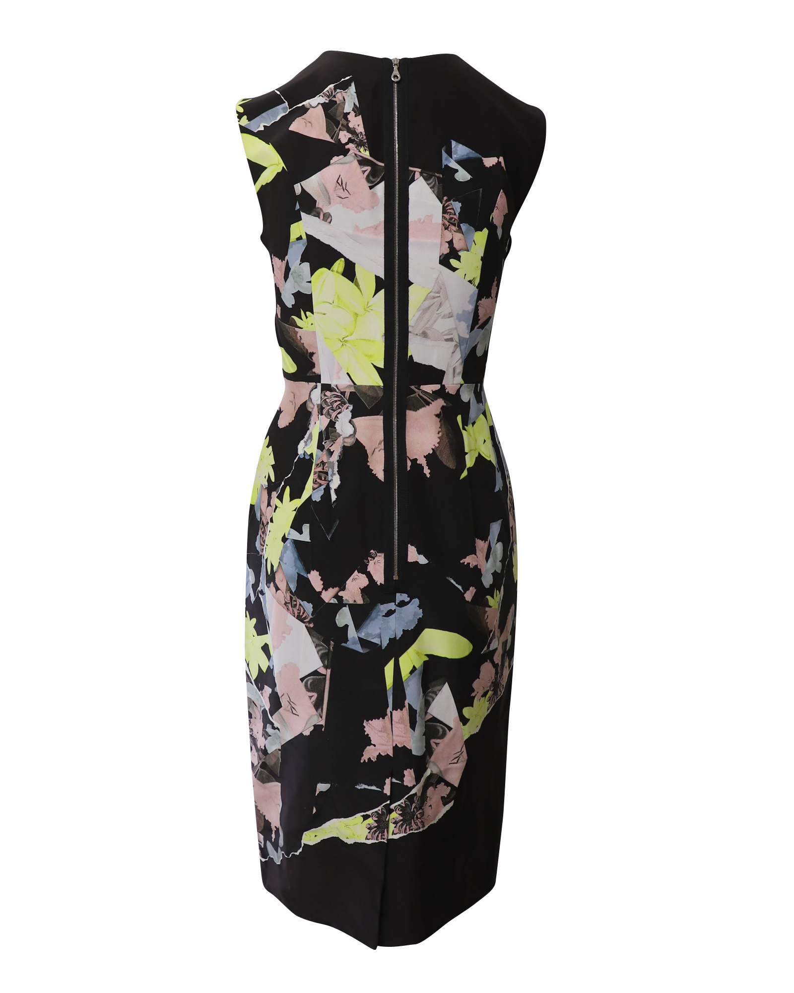 Preowned Erdem Multicolour floral silk sheath dress Size S multicolor