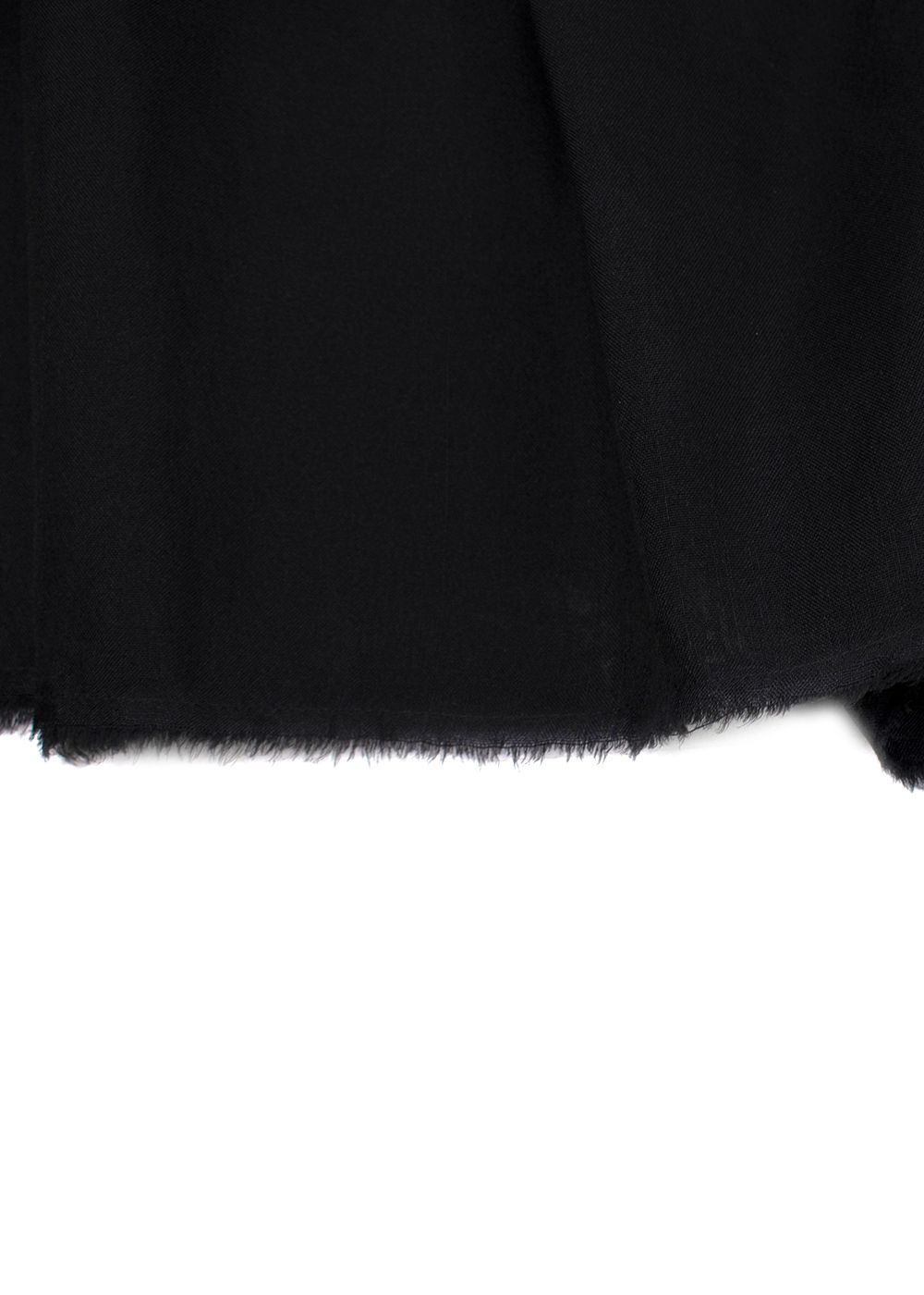 Lanvin Black Silk Midi Skirt Size S