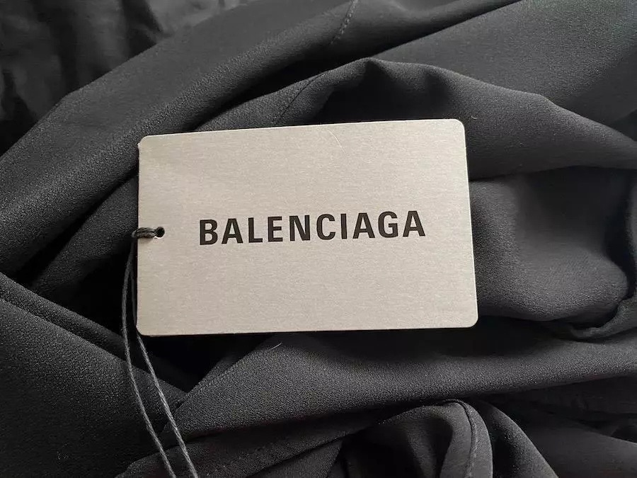 Balenciaga Oversized Black Tuxedo Shirt Size XS polyester