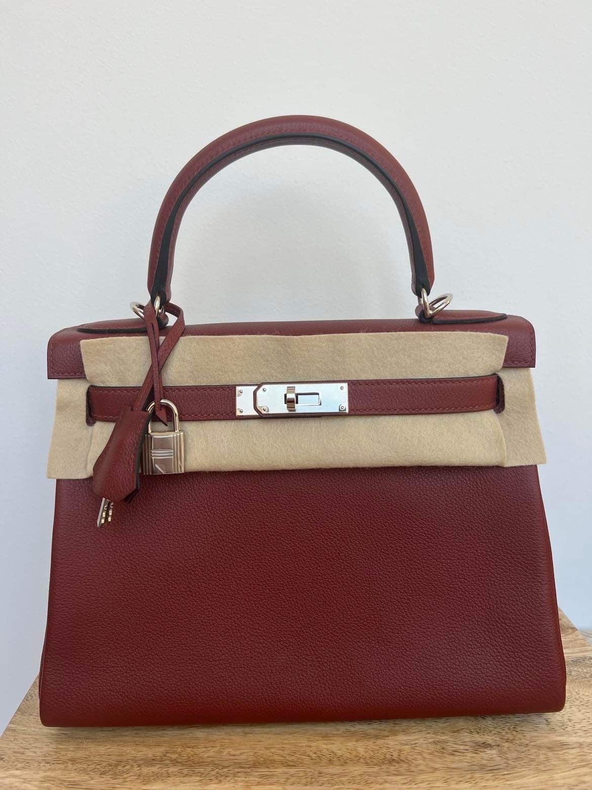 Hermes Evercolor Rouge H Kelly Retourne 28 PHW