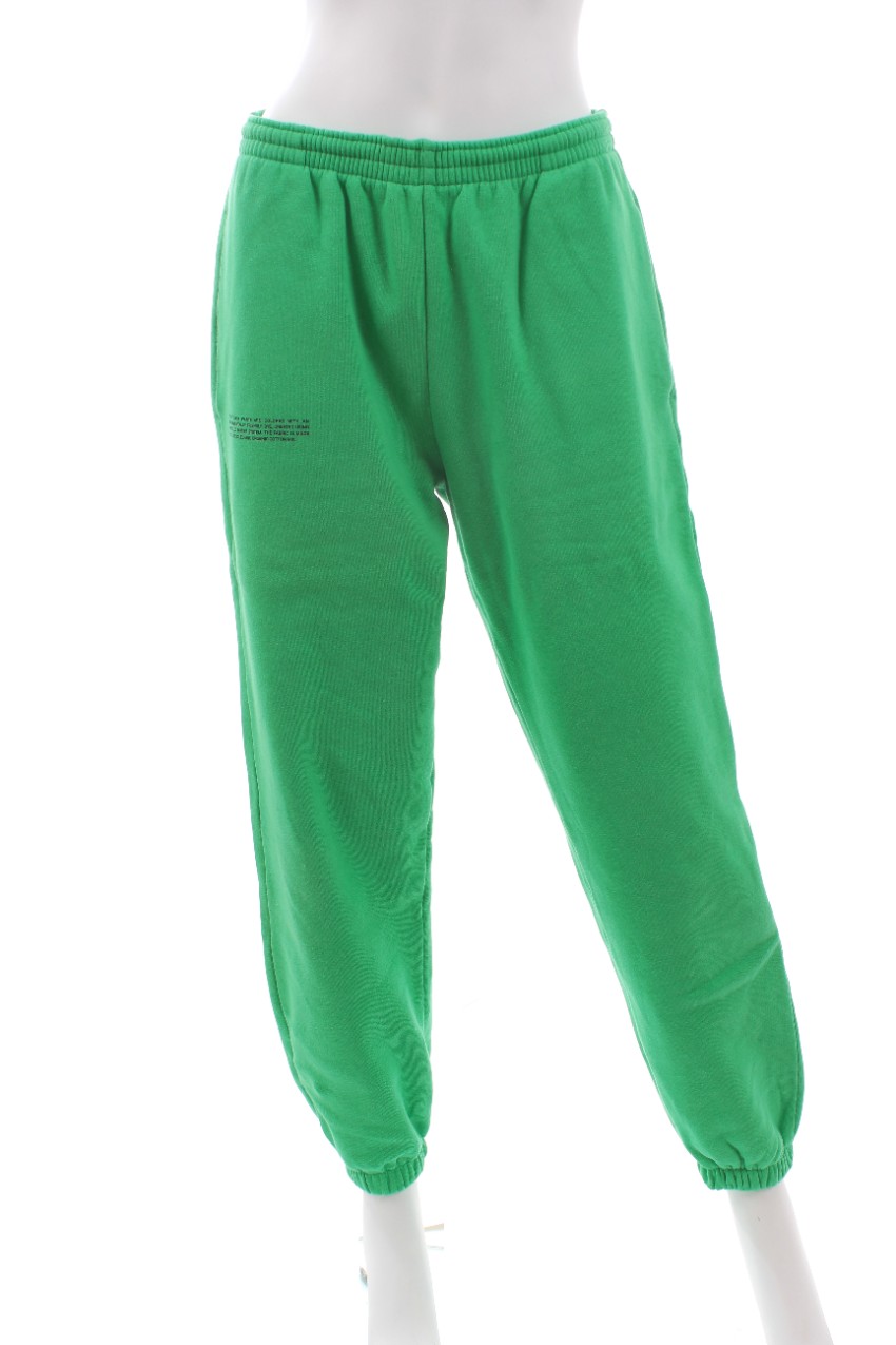 Preowned Pangaia Bright Green Cotton Joggers Size S