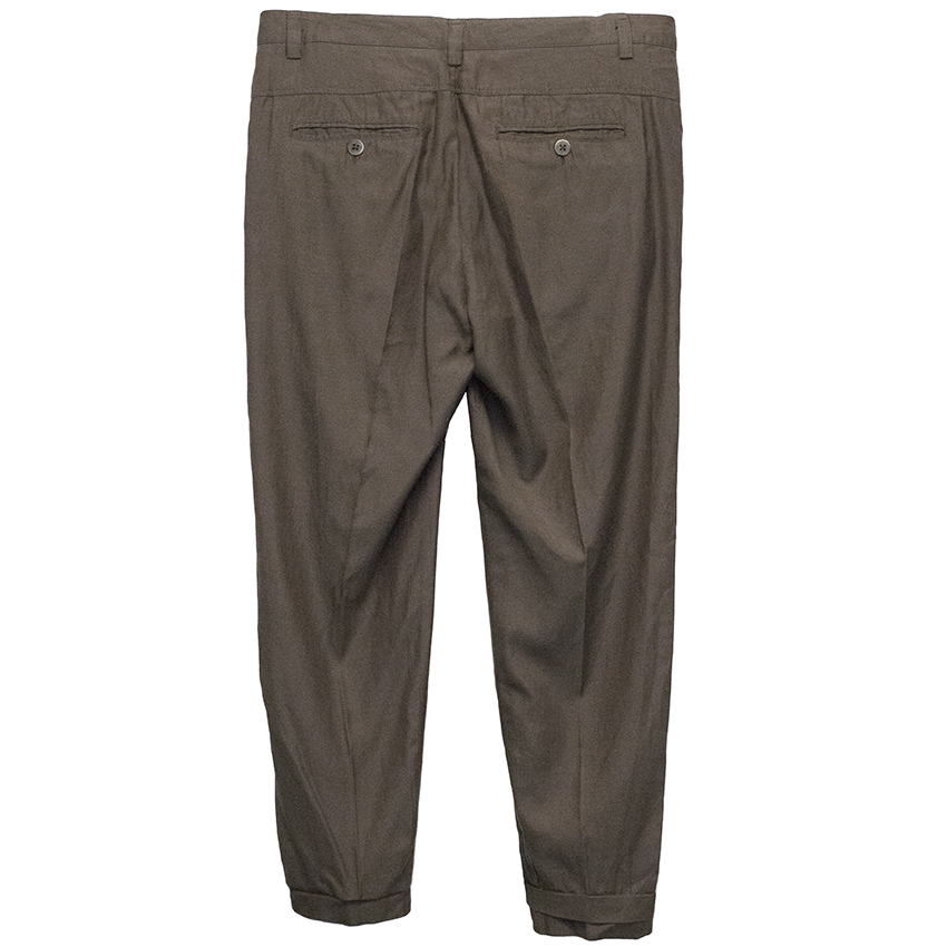 Preowned Vince Trousers Size XXS Tan/Brown cotton