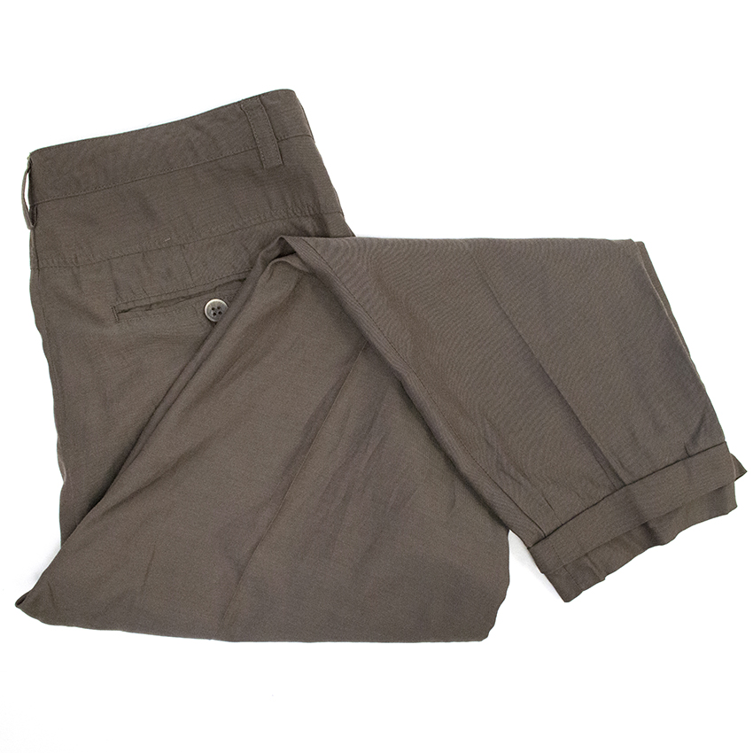 Preowned Vince Trousers Size XXS Tan/Brown cotton