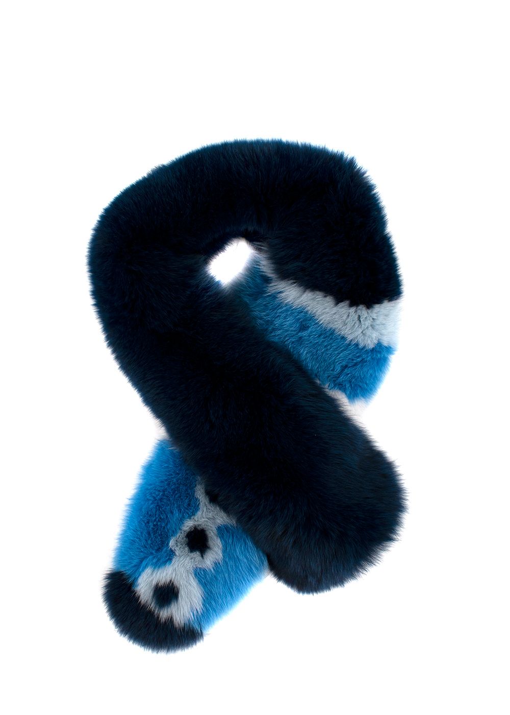 Lysa Lash Blue Fox Fur Stole