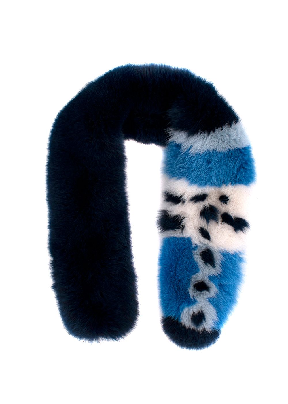 Lysa Lash Blue Fox Fur Stole