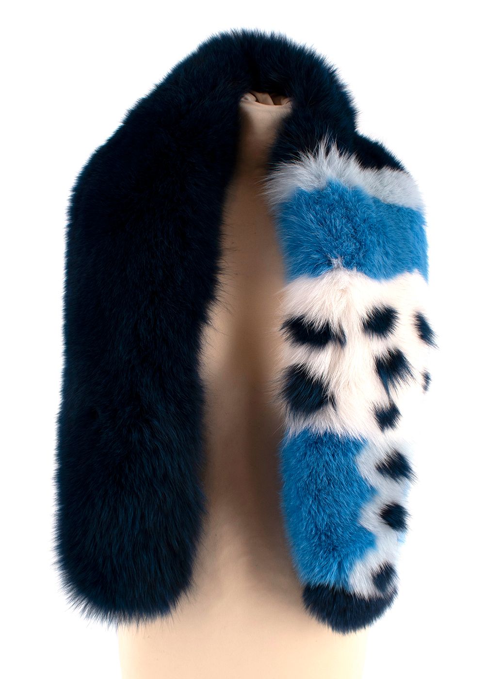 Lysa Lash Blue Fox Fur Stole