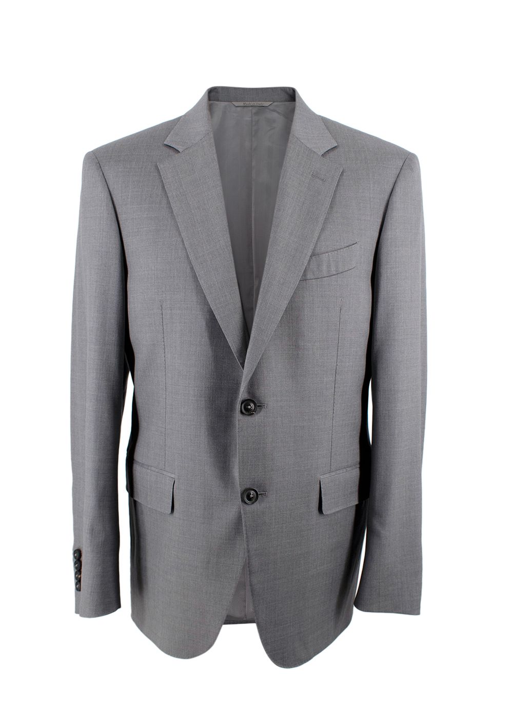 Men's Canali Grey Single-breasted Suit Size M other