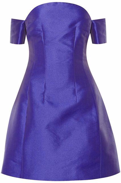 Carven strapless blue dress Size S polyester