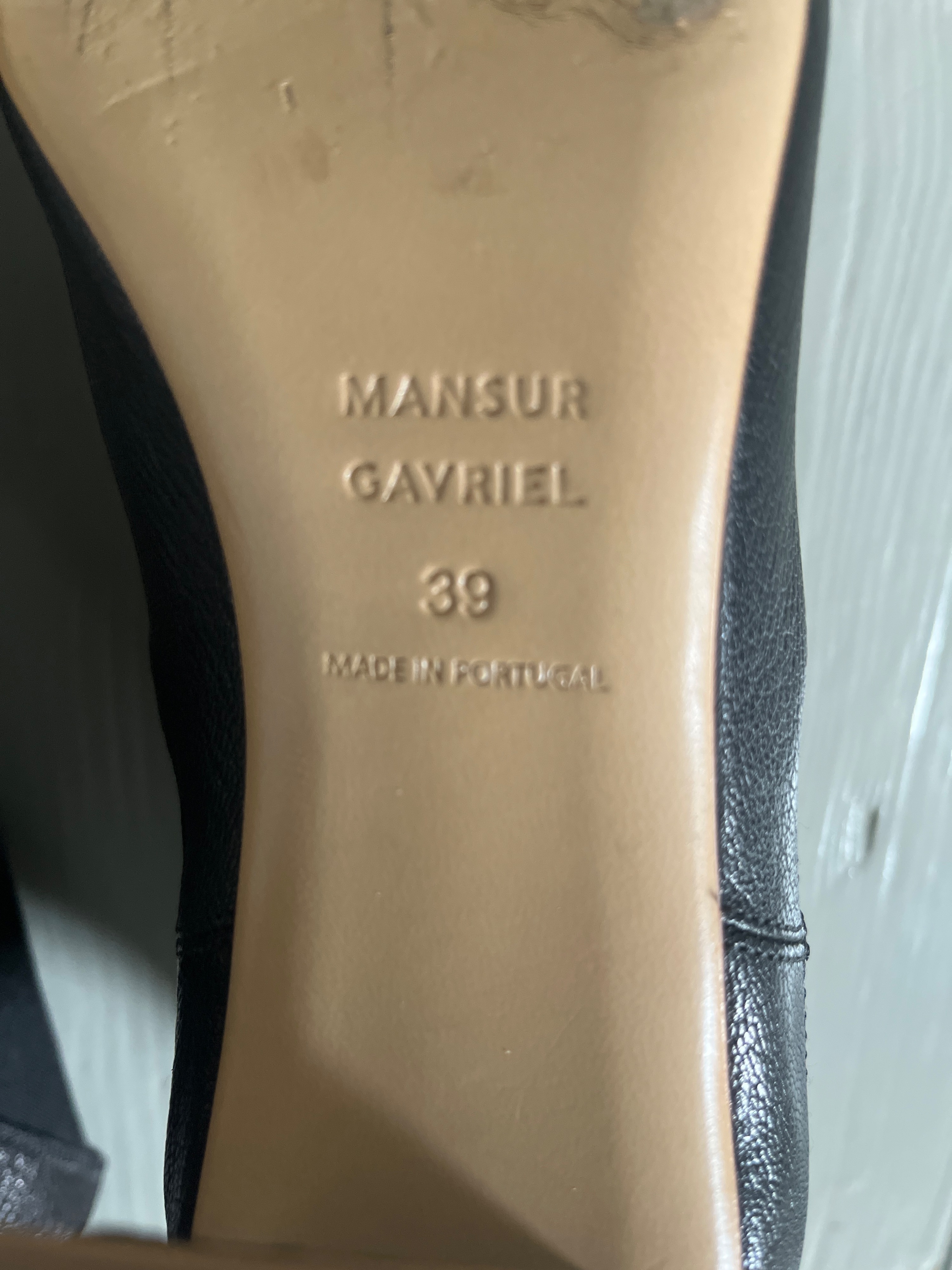 Preowned Mansur Gavriel Black Daydream Chelsea Boots Size 39 leather