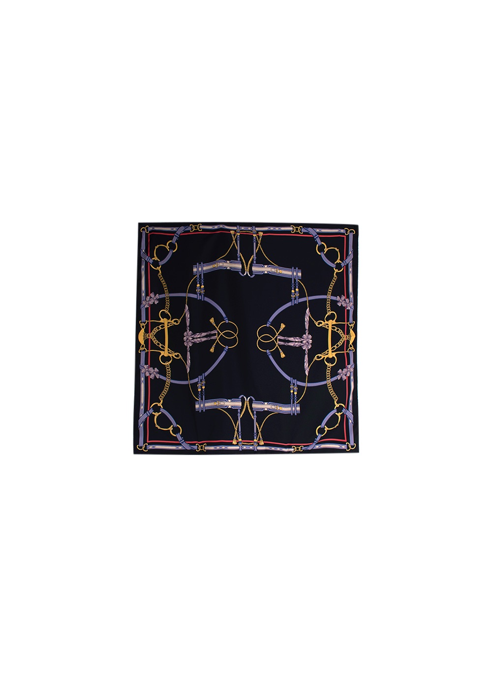 Khaite Black silk Heritage print Antonio silk square scarf 90