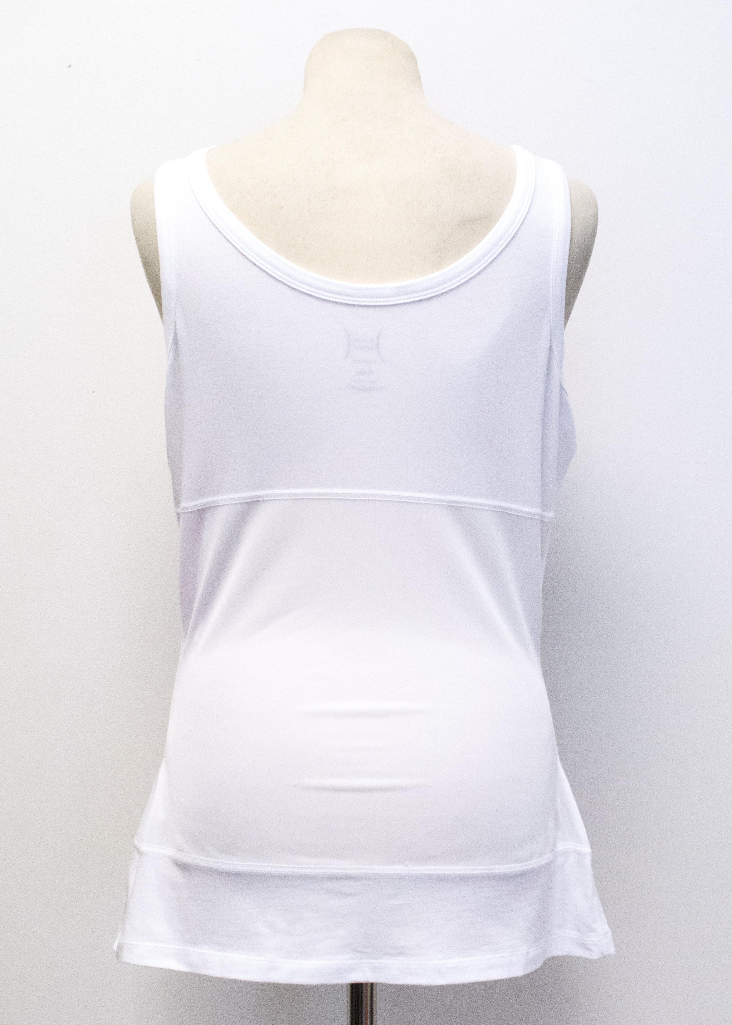 Heather Thompson Yummie Tummie White Strap Top Size XS cotton