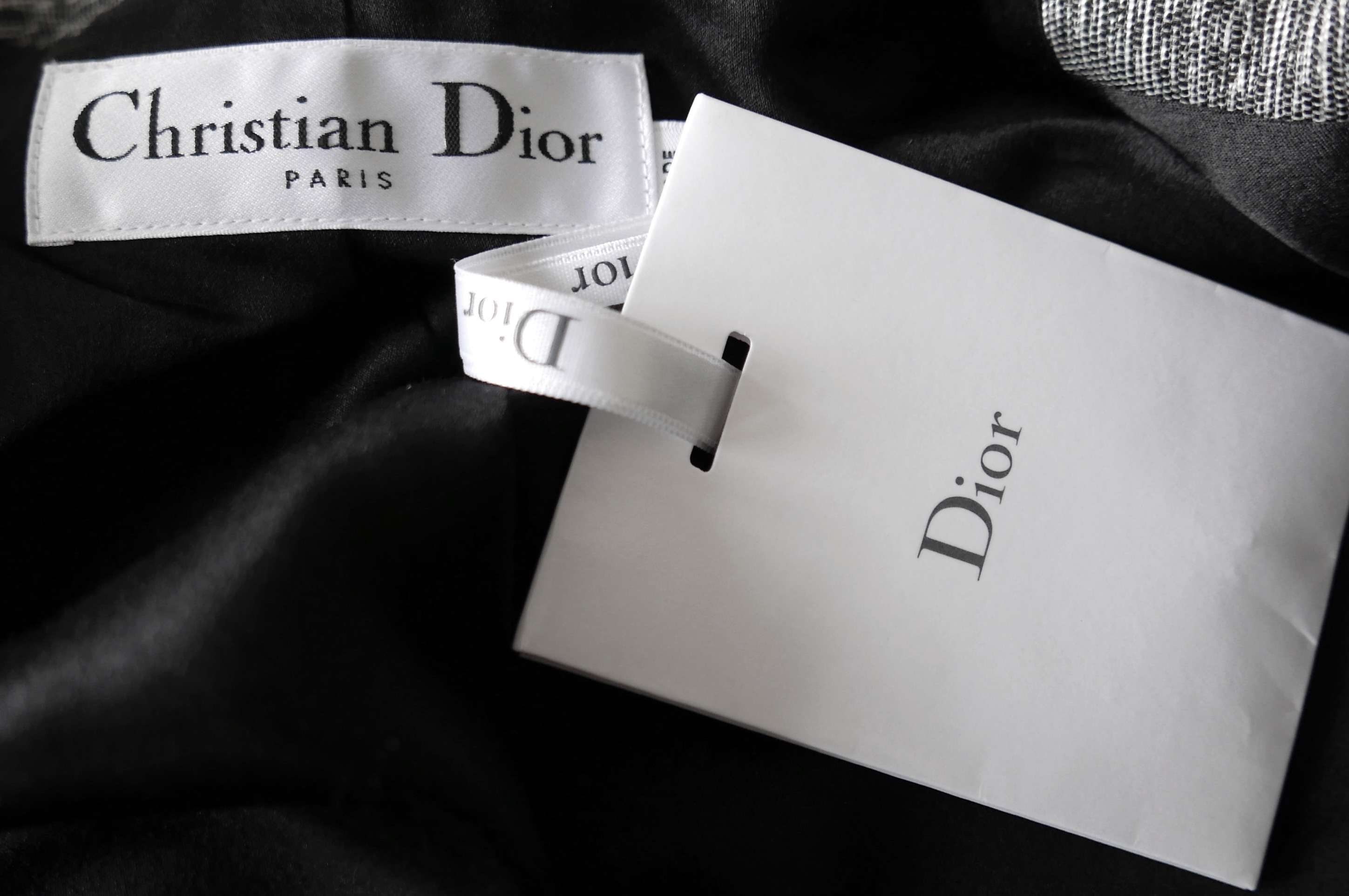 Dior Grey Cropped Blazer Size S viscose