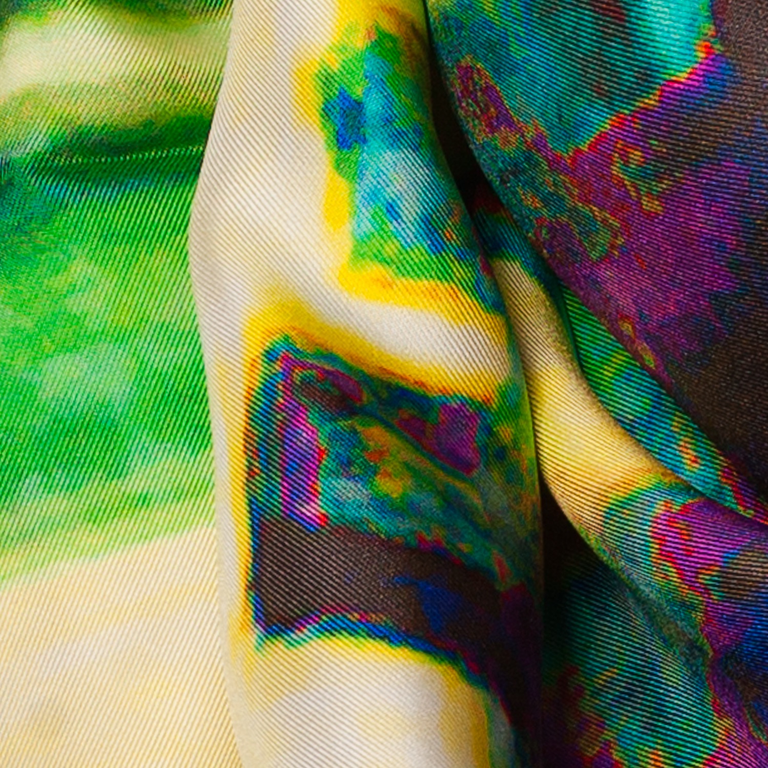 Rosemary Goodenough River Through a Curtain VIII Silk Scarf