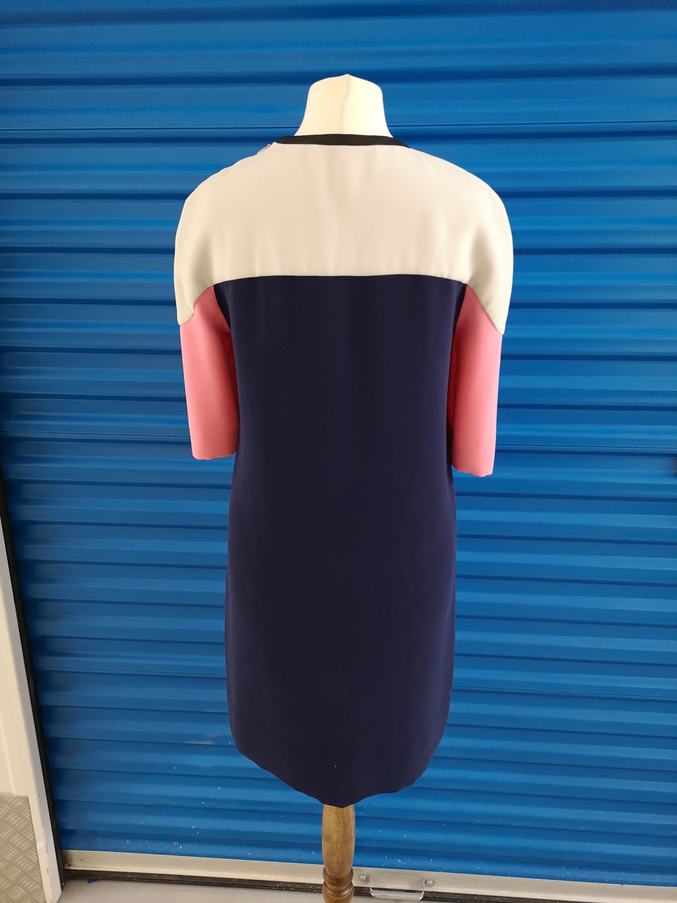 Diane Von Furstenberg Colour-Block Shift Dress Size XXS