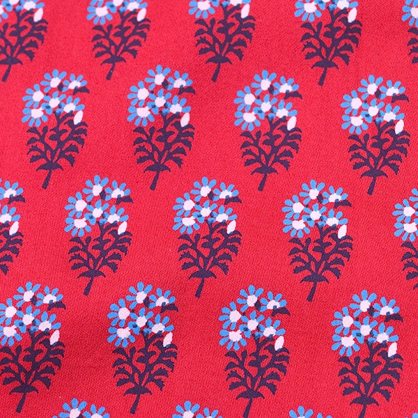 People Tree for the VA Printed Capri Pants Size XS Red cotton