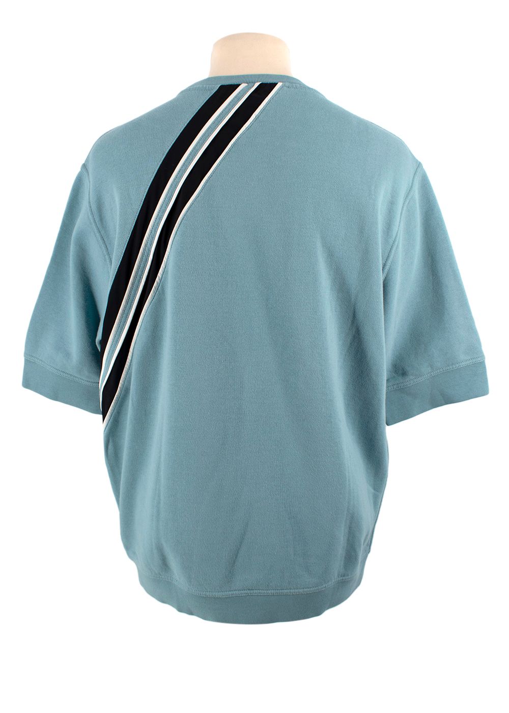 Men's Preowned Hermes Teal Run H T-shirt Size XL cotton