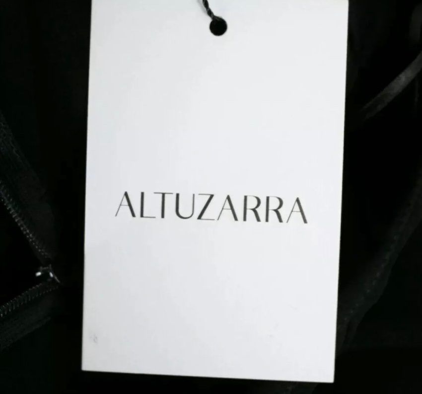 Altuzarra Avenger Ruffle-front Skirt Size S Black crepe