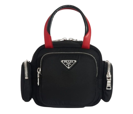 Prada Black Tessuto Pocket Sports Bag