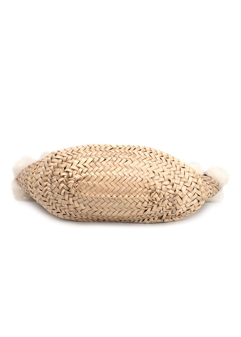 Bonita Summer Straw Pom Pom Bag