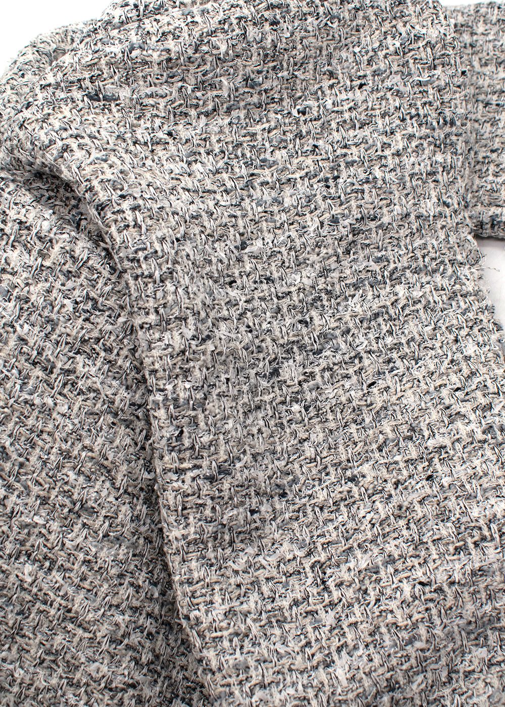 StJohn Grey Tweed Cardigan Size M cotton